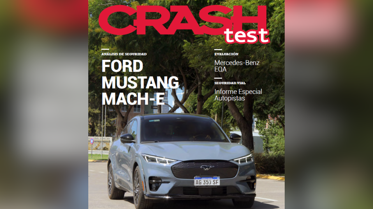 En este número de Crash Test analiza la seguridad que ofrece el Ford Mustang Mach-E y evaluamos al Mercedes-Benz EQA.