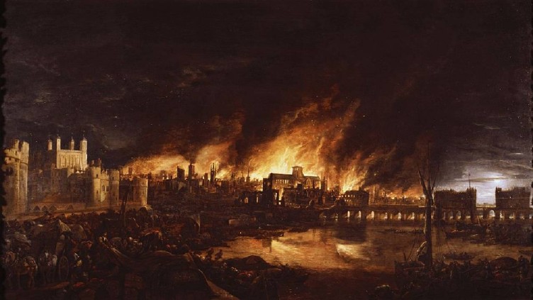 En la madrugada del 2 de septiembre de 1666, la ciudad de Londres, Inglaterra, fue asolada por un devastador incendio. Desde ese día hasta el 5 de septiembre, las llamas arrasaron con la ciudad medieval de Londres, situada dentro de la antigua muralla romana.