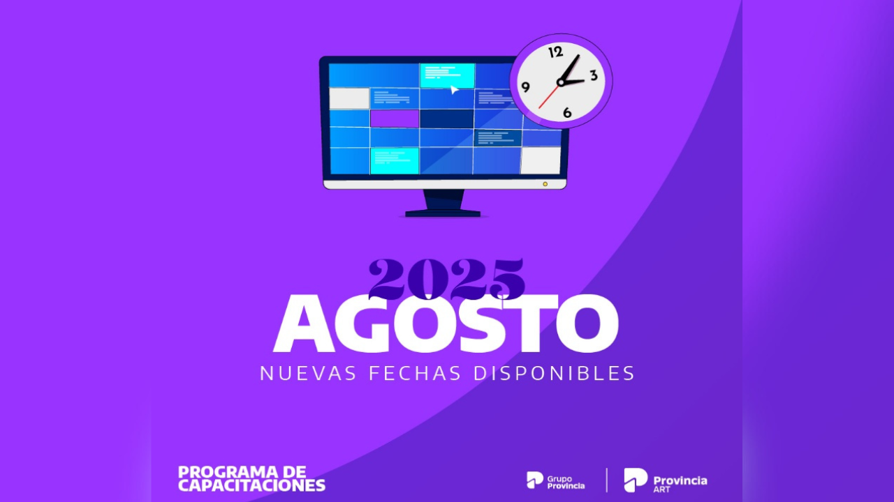 La aseguradora de riesgos de Grupo Provincia confirmó su cronograma de cursos gratuitos para el mes de agosto, en el que se conmemora el Día de la Niñez.