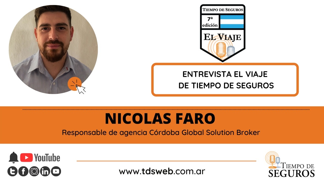 Una nueva entrevista de la 7° edición de "El Viaje de Tiempo de Seguros", en esta ocasión a Nicolás Faro, responsable de la Agencia Córdoba de GLOBAL SOLUTION BROKER...
