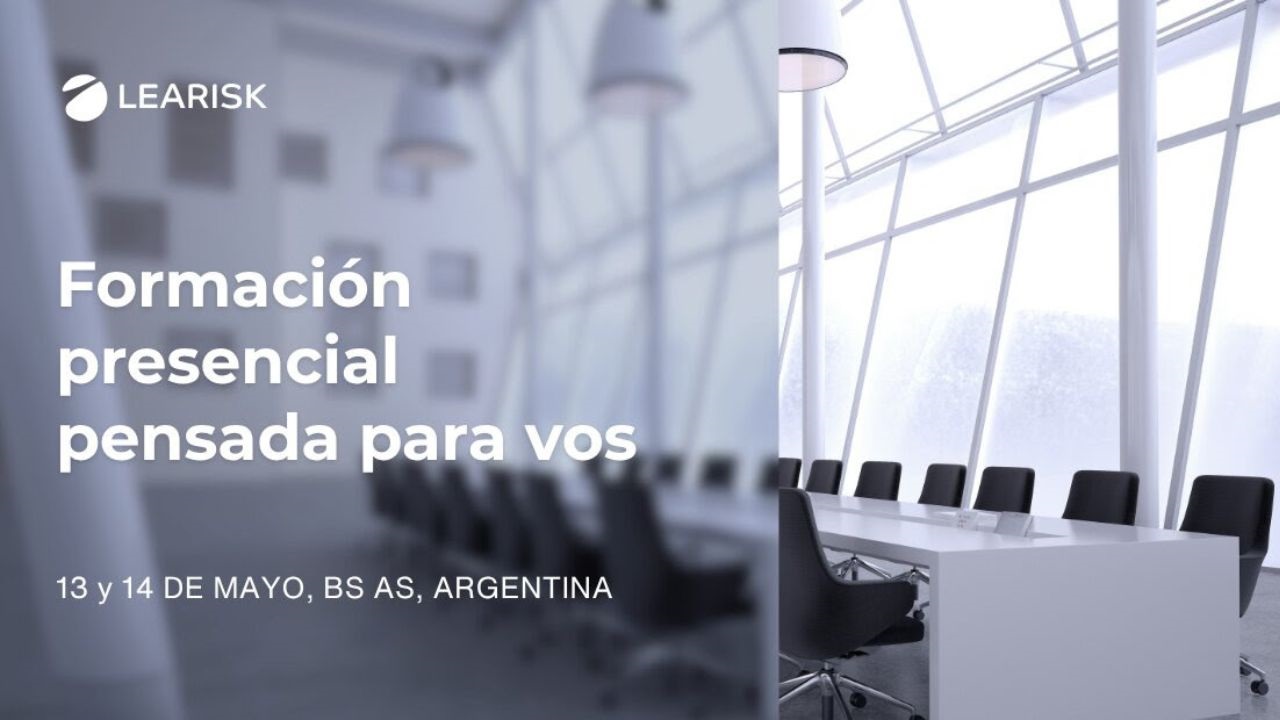 Propuesta enfocada en el análisis de riesgos, el trabajo sobre casos reales y la aplicación práctica de coberturas. Fecha: 13 y 14 de mayo.