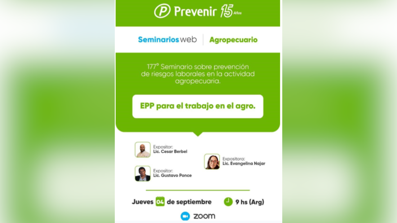Fecha: Jueves 04 de septiembre. Abierto y gratuito. Cupos limitados. Se entregan certificados de asistencia. Vía Zoom.