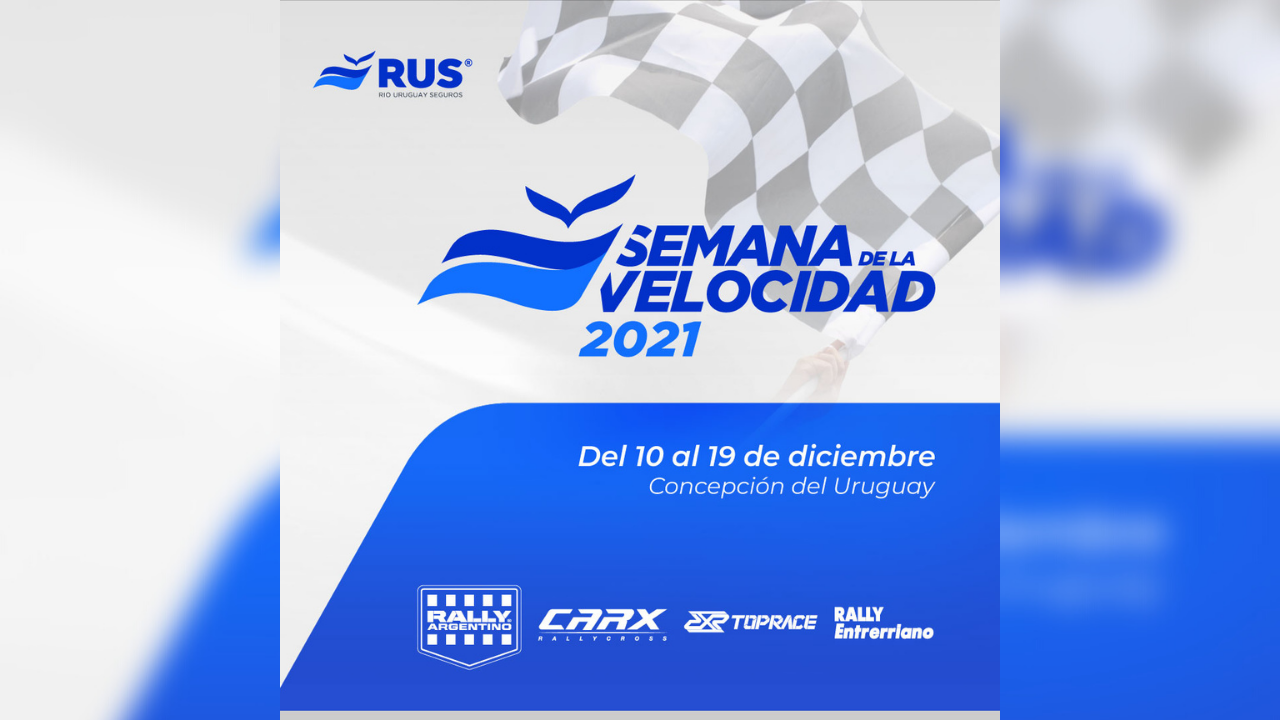 Del 10 al 19 de diciembre se llevará a cabo la Semana de la Velocidad organizada por Río Uruguay Seguros (RUS) junto al Municipio de Concepción del Uruguay...
