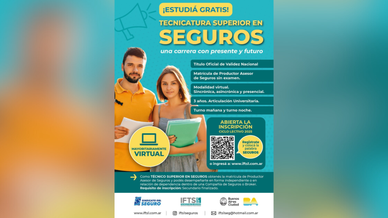 El 8 de julio cierra la inscripción para el ciclo lectivo del año 2025. Modalidad mayoritariamente Virtual.
