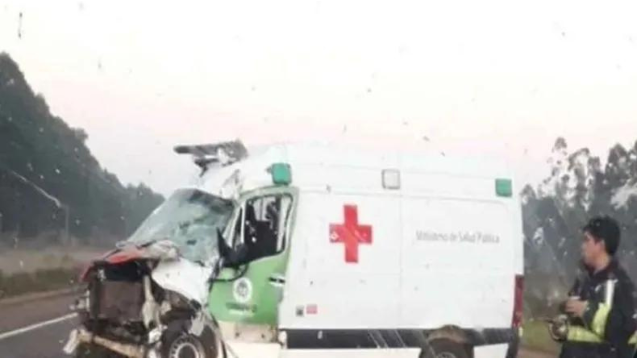Tragedia en Ruta 14. Una embarazada perdió a su bebé tras un choque entre un camión y la ambulancia en la que se dirigía.