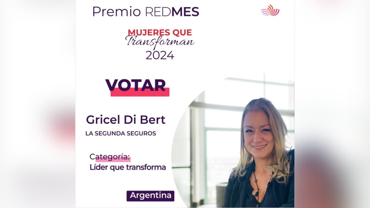 Gricel Di Bert fue nominada al premio RedMes en la categoría  “Líder que transforma”.