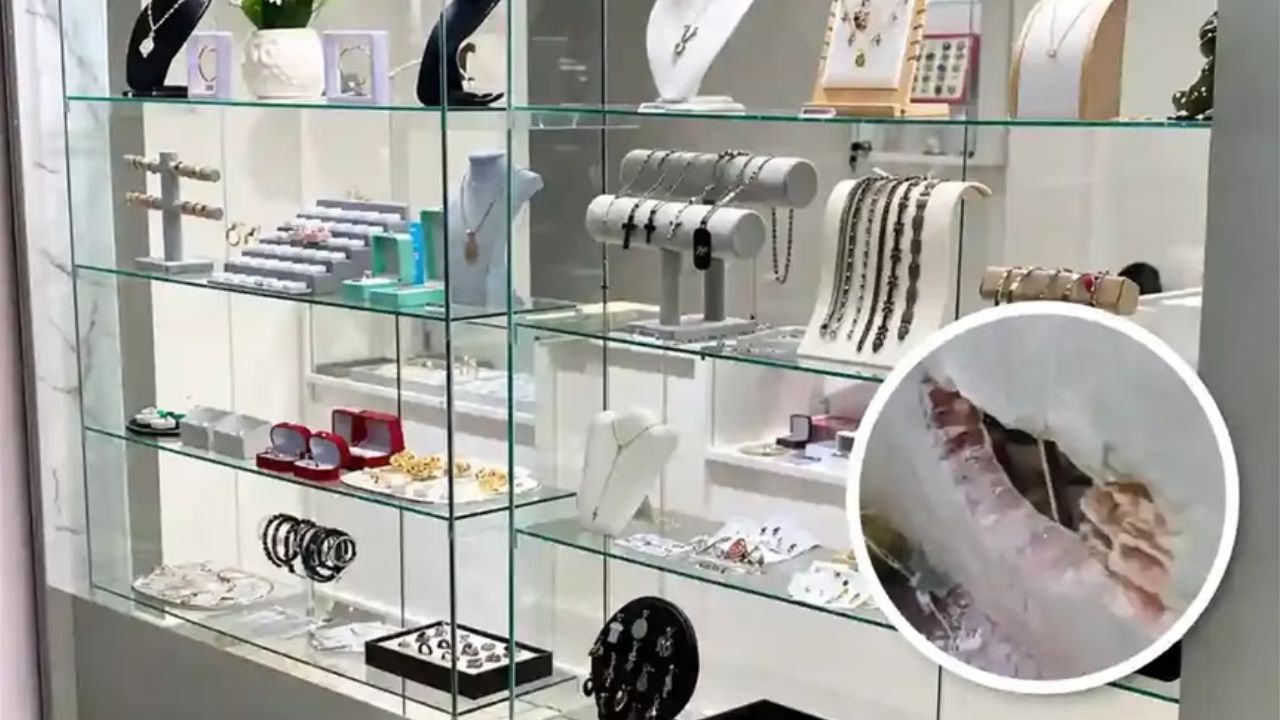 Una banda de delincuentes realizó una perforación desde una propiedad lindera para ingresar al local, burlar los sistemas de seguridad y sustraer una gran cantidad de dinero en efectivo y joyas de alto valor comercial.
