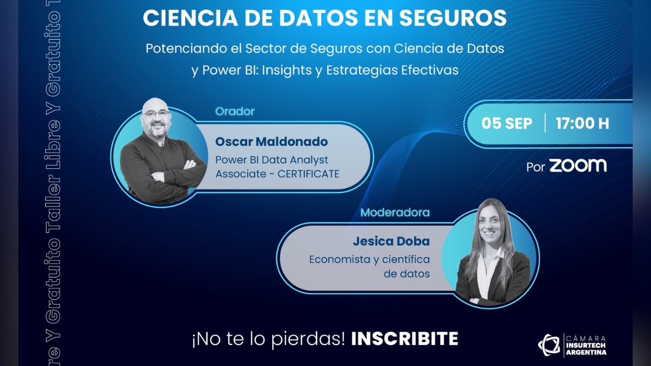 Tema: "Ciencia de Datos". Fecha: El jueves 5 de septiembre a las 17h. por Zoom. Es libre y gratuito.