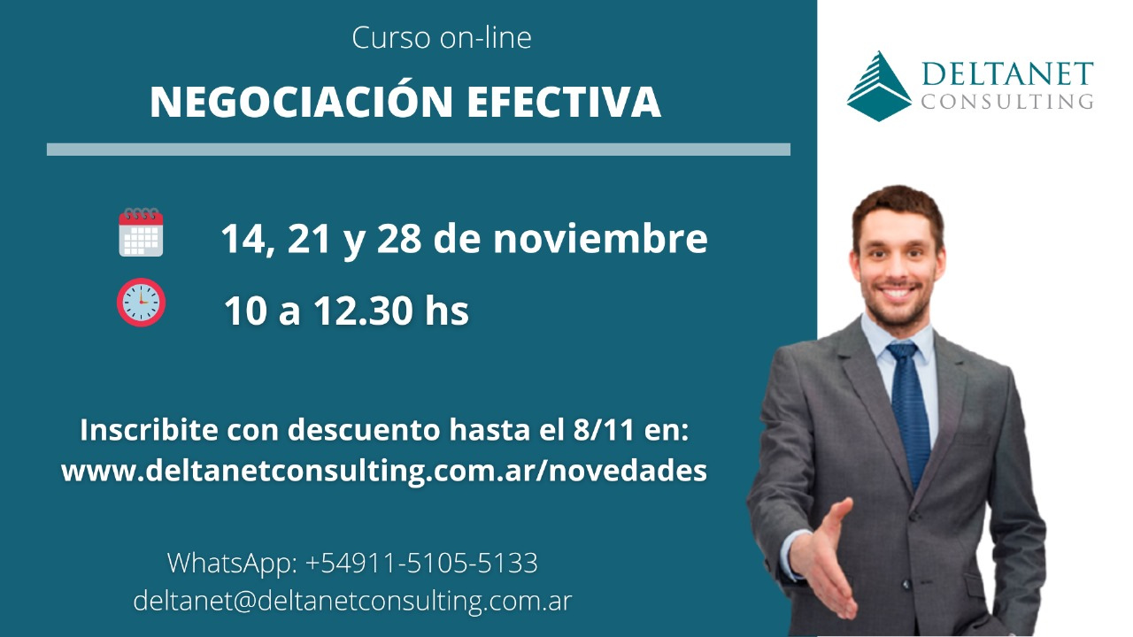 14, 21 y 28 de noviembre. Hora: 10 a 12:30 hs. Inscribite con descuento hasta el 8/11.