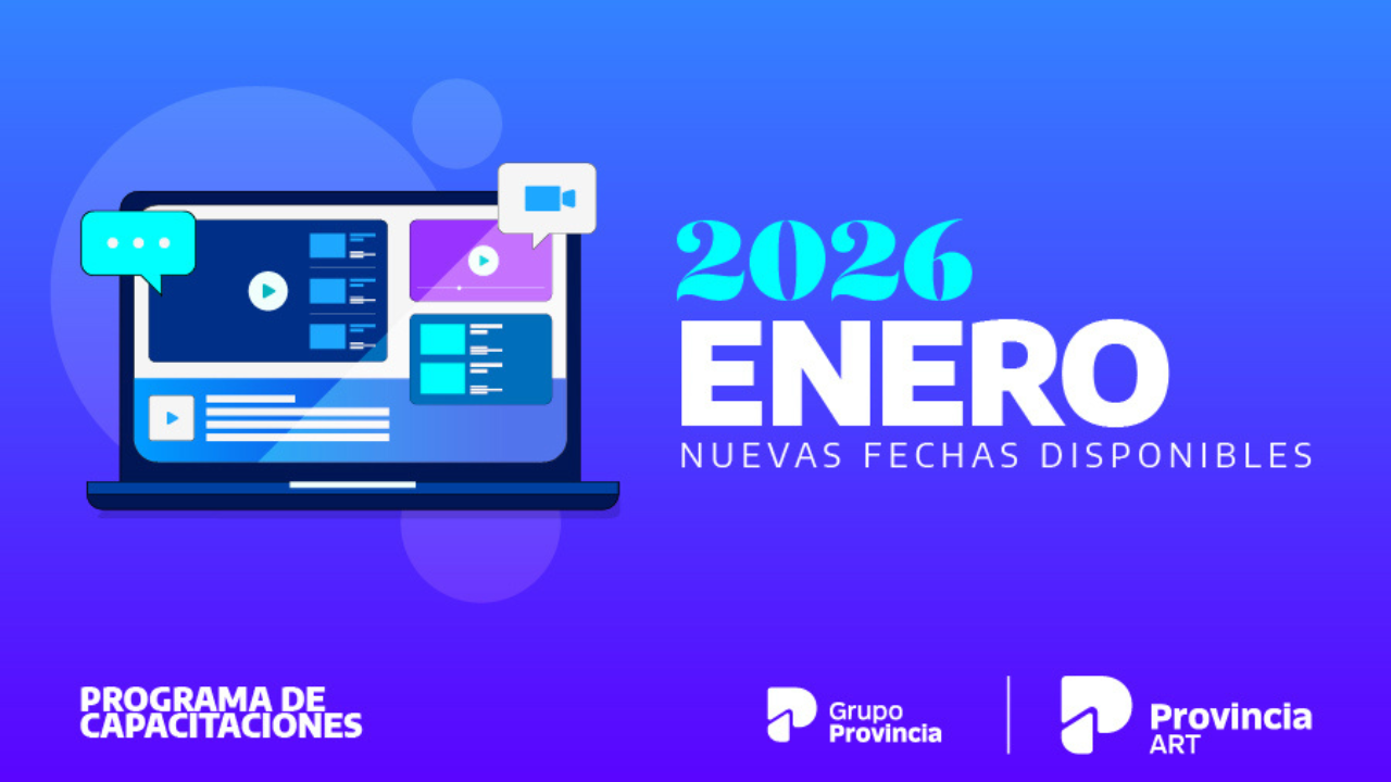 La aseguradora de riesgos de Grupo Provincia confirmó su cronograma de cursos gratuitos para el primer mes del año.