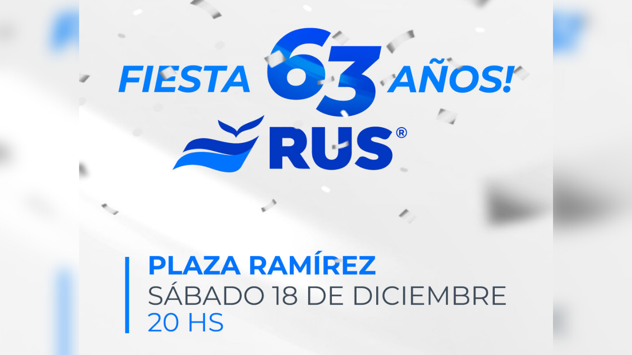 El sábado 18 de diciembre en la Plaza Ramírez, Río Uruguay Seguros (RUS) celebrará sus 63 años con un evento de sustentabilidad llamado “Aseguremos un futuro sustentable”...