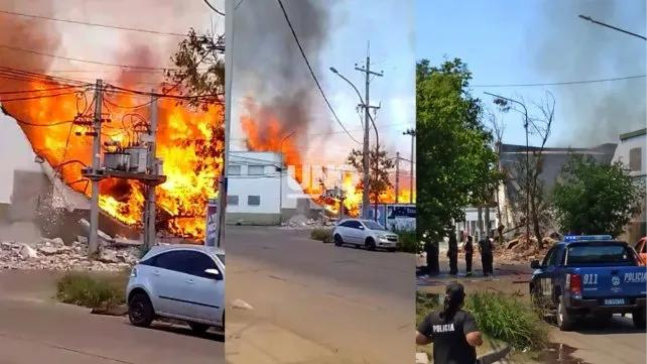 El foco ígneo comenzó cerca de las 14, en Estanislao Zeballos 3401. Las llamas cubrieron casi todo el edificio y hasta derrumbó una pared. Trabajan bomberos en el lugar.