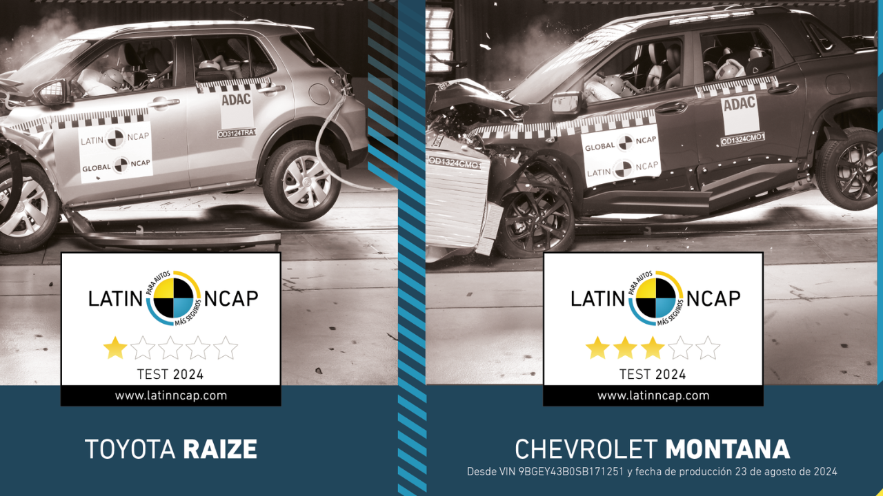 El Programa de Evaluación de Vehículos Nuevos para América Latina y el Caribe, presentó hoy los primeros resultados de las pruebas de choque del 2024 con un resultado decepcionante de una estrella para el Toyota Raize.