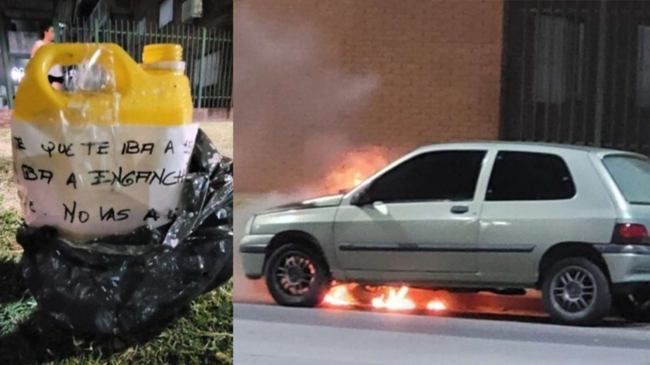 Un joven de 27 años se encontró con su Renault Clio completamente prendido fuego y decidió denunciar a su pareja.