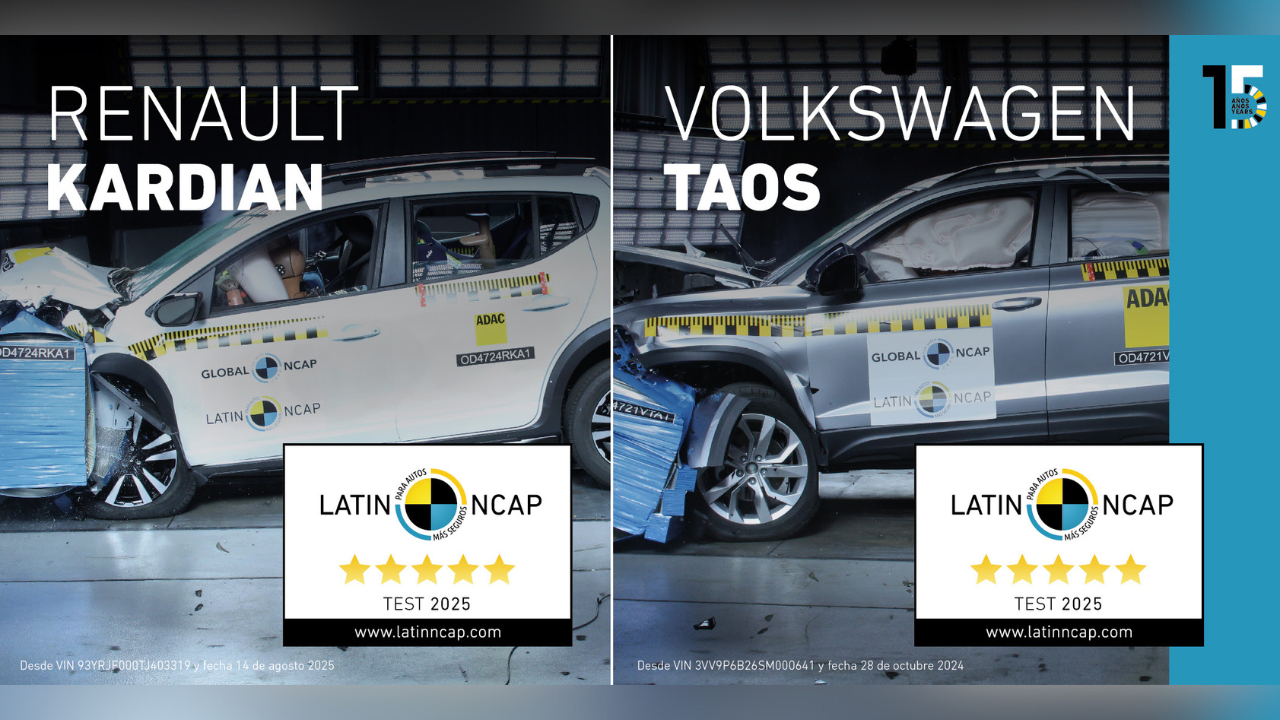 El Programa publica la 7ma ronda de resultados, con las primeras cinco estrellas de Renault con el Kardian y las renovadas estrellas para la actualización del Volkswagen Taos.
