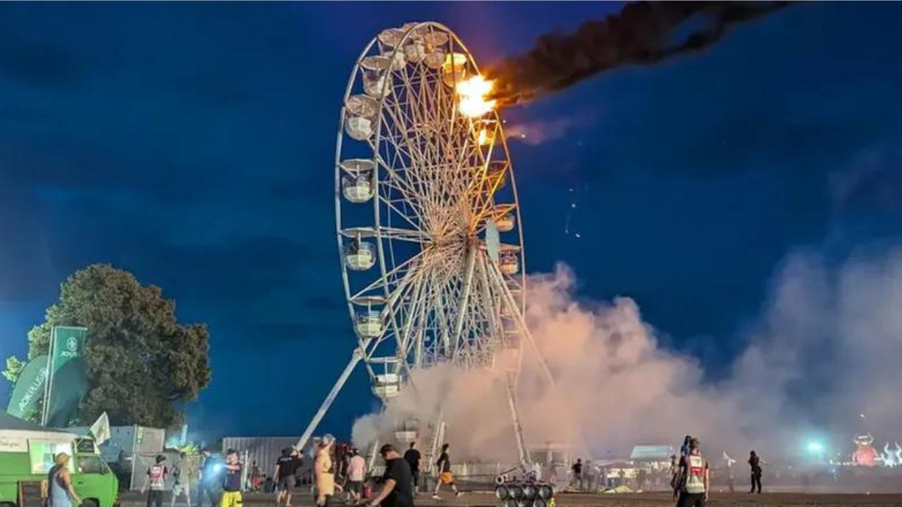 Dos góndolas se incendiaron durante el festival de música Highfield, en Leipzig, Alemania. Cuatro personas sufrieron quemaduras y otra terminó lastimada tras caer al vacío. El resto sufrió complicaciones respiratorias por inhalación de humo.