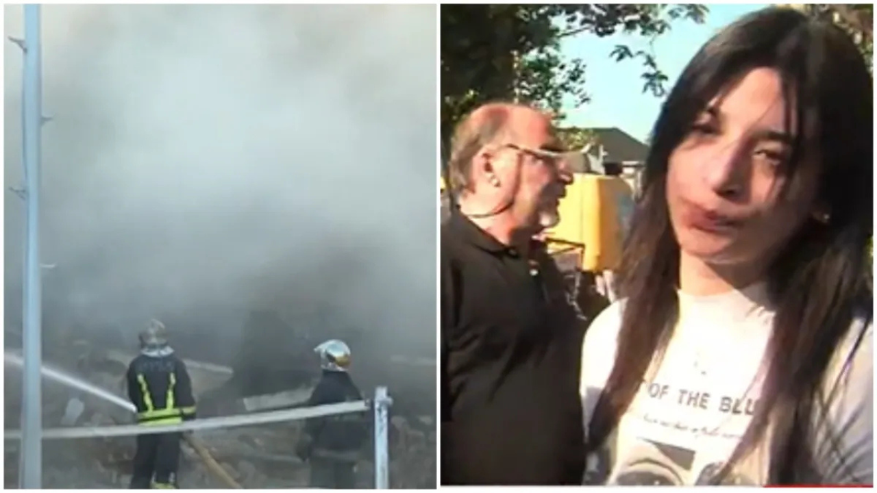 Una fábrica de envases plásticos ardió durante la madrugada y provocó el derrumbe de viviendas linderas en Lomas de Zamora. Melanie perdió todo.