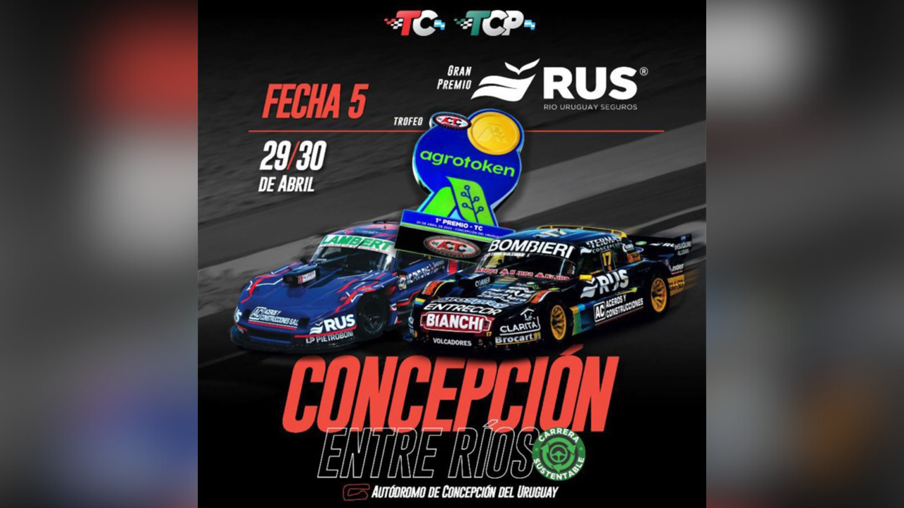 Bajo el lema “Cuidemos el ambiente, es de todos” este 29 y 30 de abril la 5° fecha del Turismo Carretera llega al Autódromo de Concepción del Uruguay, Entre Ríos, para disputar el Gran Premio RUS...