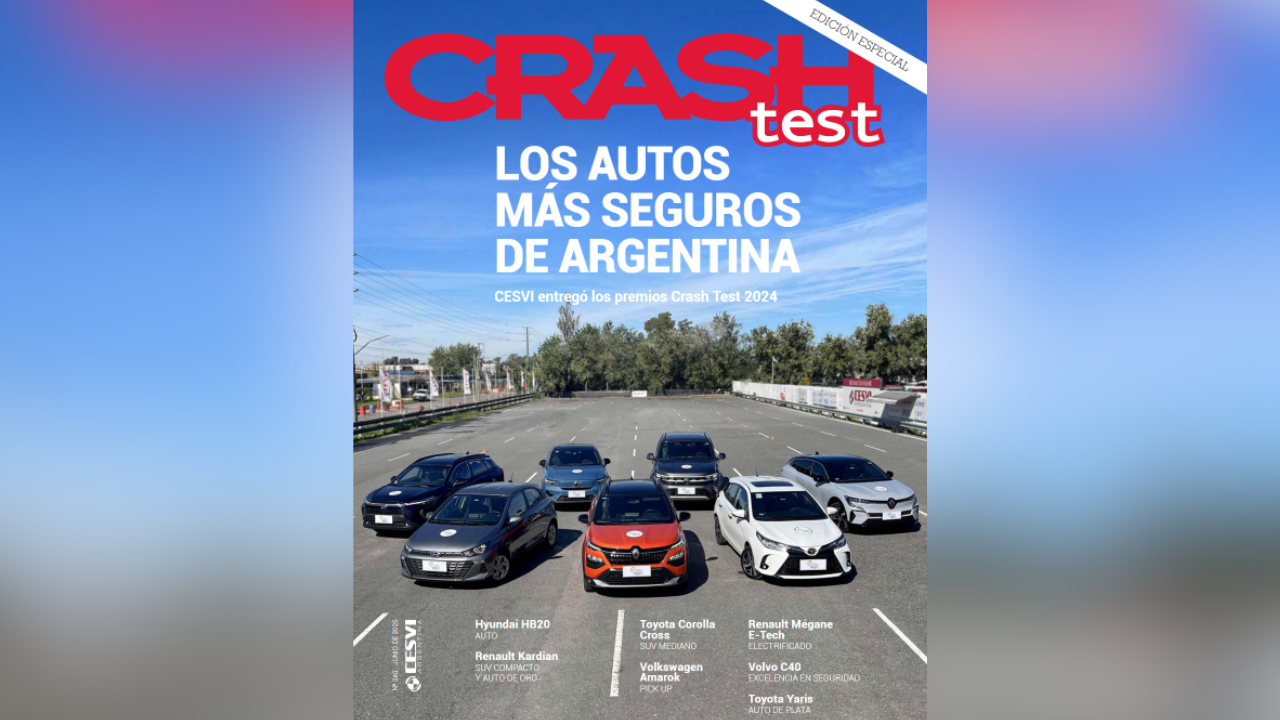 Descargate la última edición de Crash Test y conocé todas las novedades del mundo automotriz y la seguridad vial.