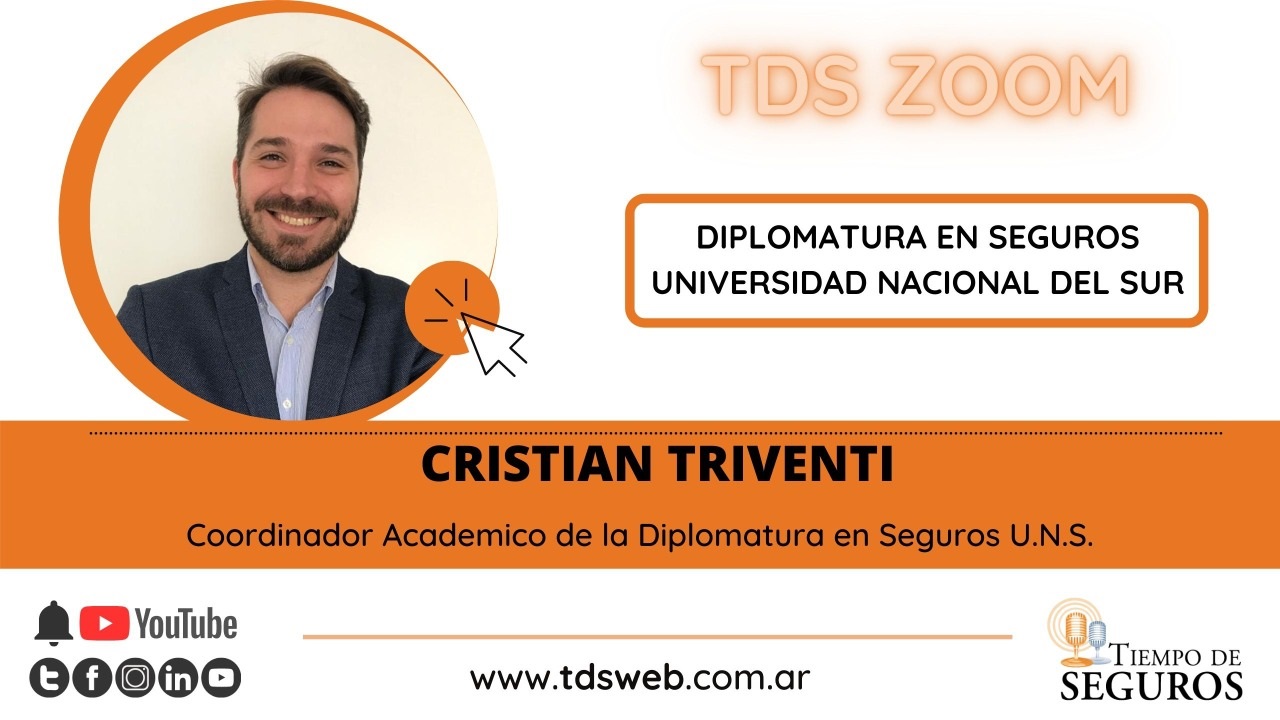 Cristian Triventi, Coordinador Académico de la Diplomatura en Seguros de la Universidad Nacional del Sur (U.N.S.) nos brinda detalles de la misma.